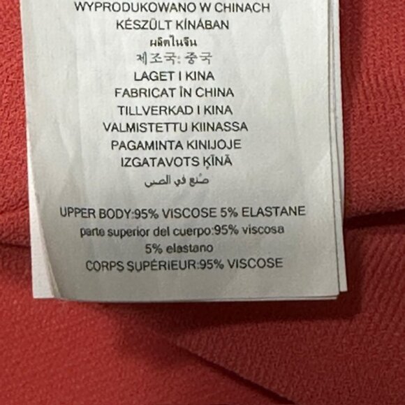 Michael Kors Women’s Striped Chiffon Bottom Burnt Orange Tank Top Size M - Picture 7 of 7